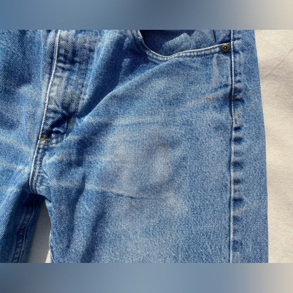 90s Y2K Carhartt Light Wash Men's Denim Traditional Fit Casual Jeans 34x32 - Picture 8 of 11